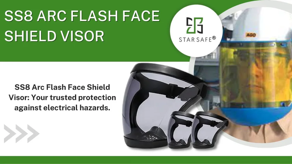 ss8 arc flash face shield visor